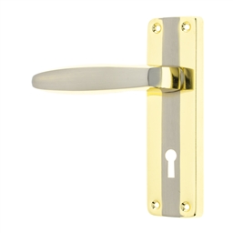 M8A10 - 2 Lever Lockset Biflora 6"